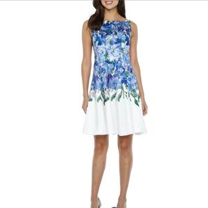 NWT Danny & Nicole Floral Swing Fit & Flair Dress